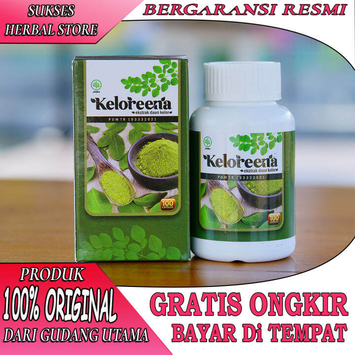 Keloreena Asli Original Ekstrak Daun Kelor Obat Kelorena Kapsul