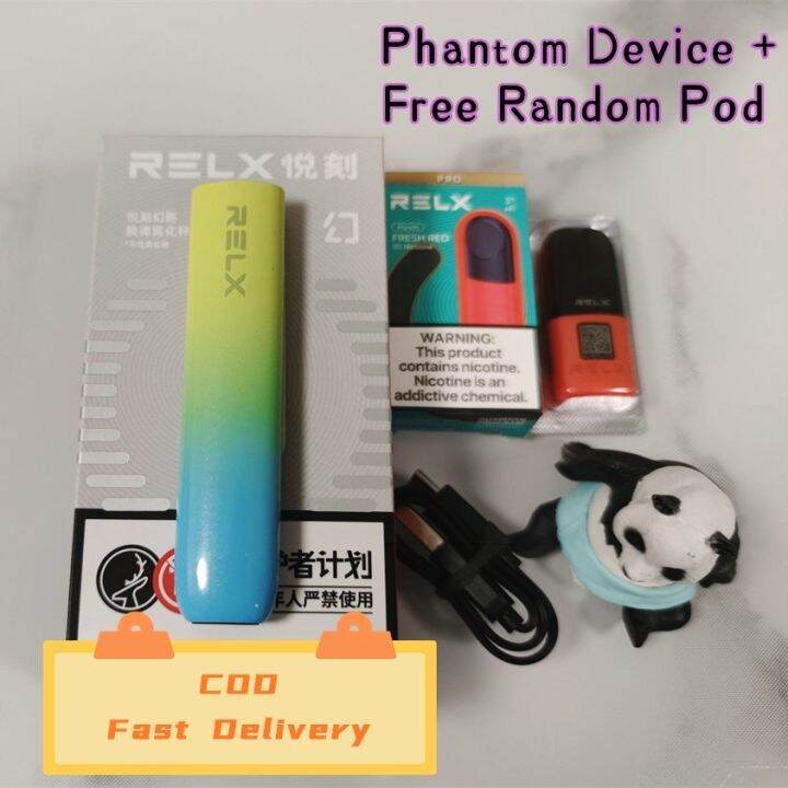 Relx Vape Full Set Relx Phantom Device With Pod Vape Set Complete Ready