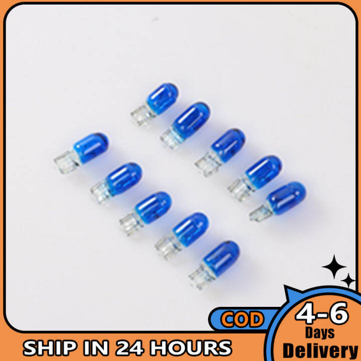 AM 10pcs Car T10 Halogen Lamp 12v 5w High Temperature Resistance