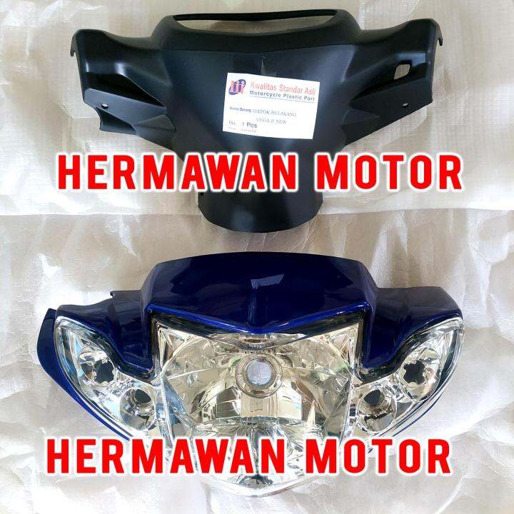 Yamaha Vega Batok Depan Belakang Dan Lampu Depan Yamaha Vega R New Biru