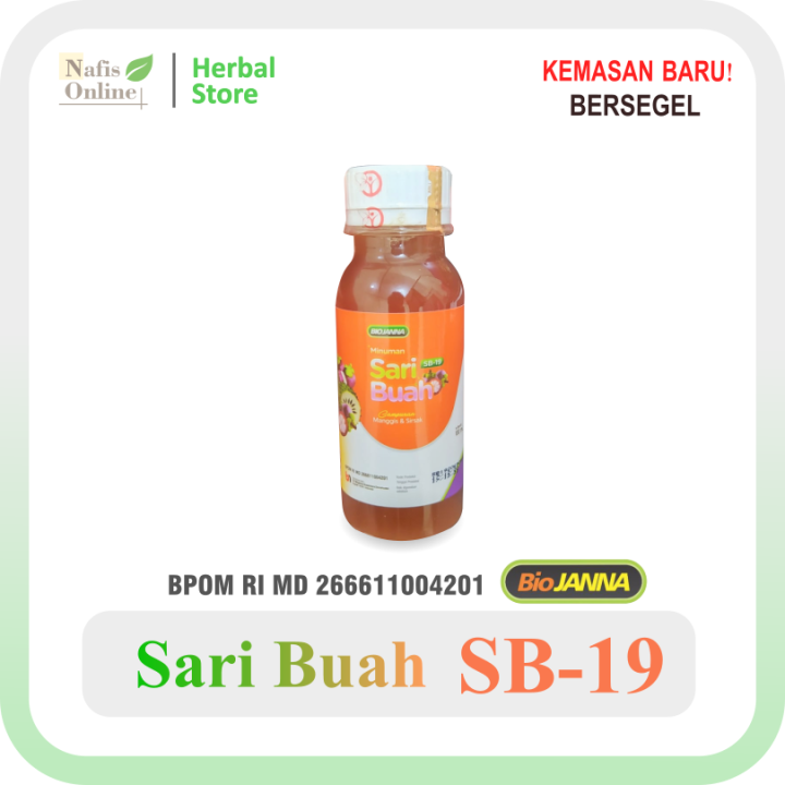 SB 19 Sari Buah Plus Probiotik Biojanna 100ml SB19 Campuran Manggis