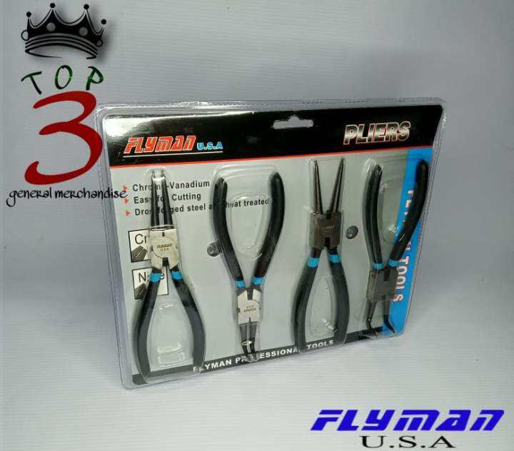 Ht Flyman Snap Ring Plier Set Circlip Remover Tool Pcs Lazada Ph