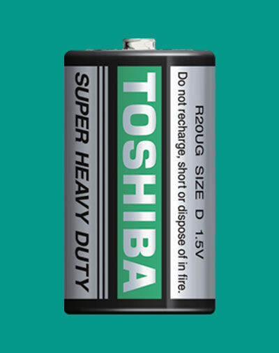 ถาน Toshiba Size D R20 ขนาดใหญ 1 5V จำนวน 2กอน สนคาพรอมสง