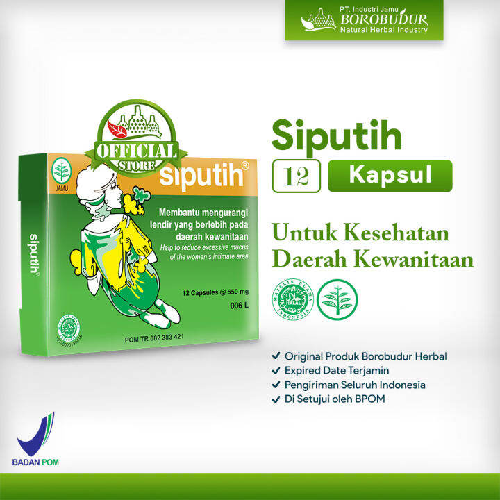 Borobudur Herbal Siputih 12 Kapsul Membantu Mengatasi Keputihan Pada