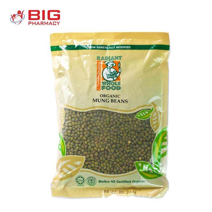 RADIANT Organic Mung Beans 500g Lazada