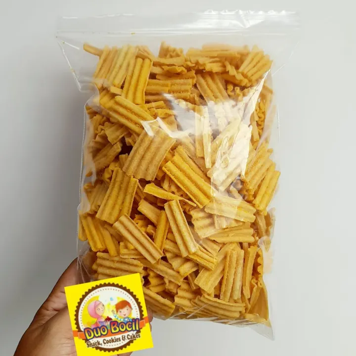 Keripik Kentang Keriting Rasa Jagung Bakar Gram Duo Bocil Snack