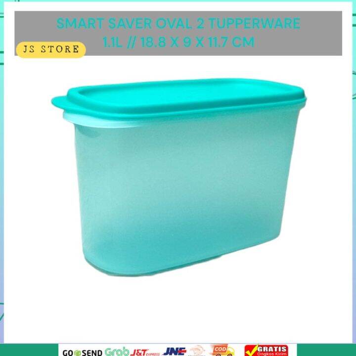 Toples Tupperware Smart Saver Oval Ukuran Liter Pcs Lazada