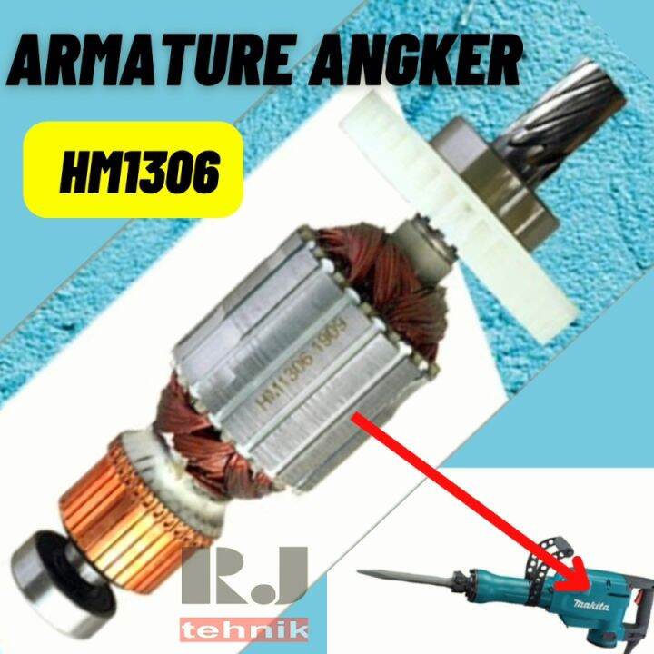 Makita HM1306 Armature Angker Bor Bobok Beton Aspal Demolition Hammer