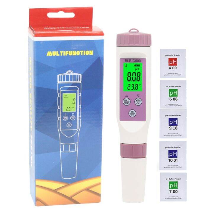 3 4 5 7 In 1 Bluetooth PH Meter TDS EC ORP Salinity SG Temp Tool