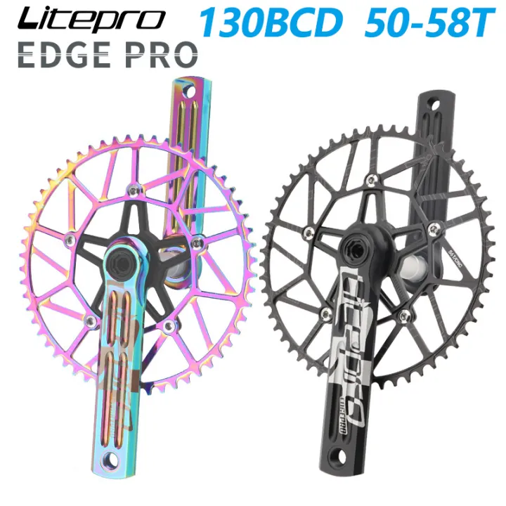 Litepro Edge Pro Crankset Bcd Folding Bike Aluminum Hollow