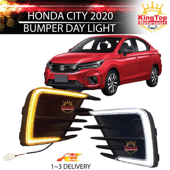 Honda City Gn Gn Rs Front Bumper Led Drl Daylight Lamp Fog