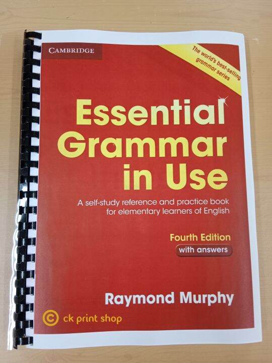 A4 Printed Essential Grammar In Use With Answers 4th Edition By