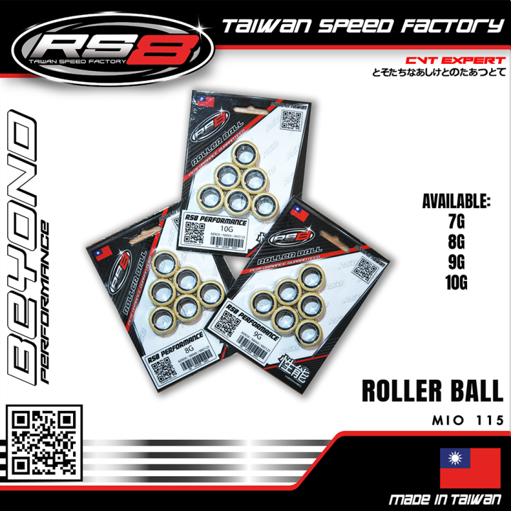 RS8 ROLLER BALL MIO SPORTY SOULTY FINO 7G 8G 9G 10G Lazada PH