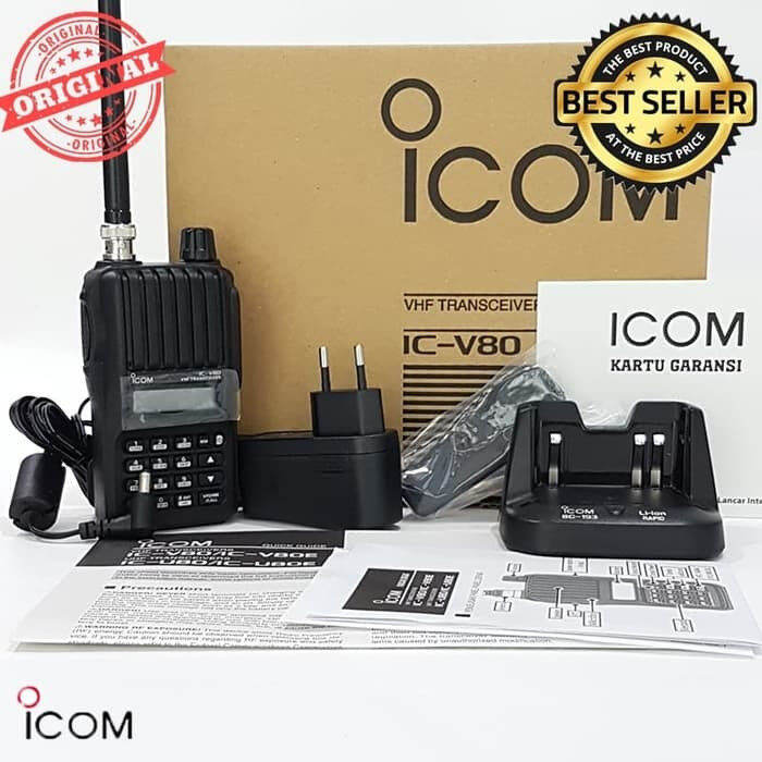 Radio Ht Icom V Icv Ic V Lithium Vhf Handy Talky V E V New