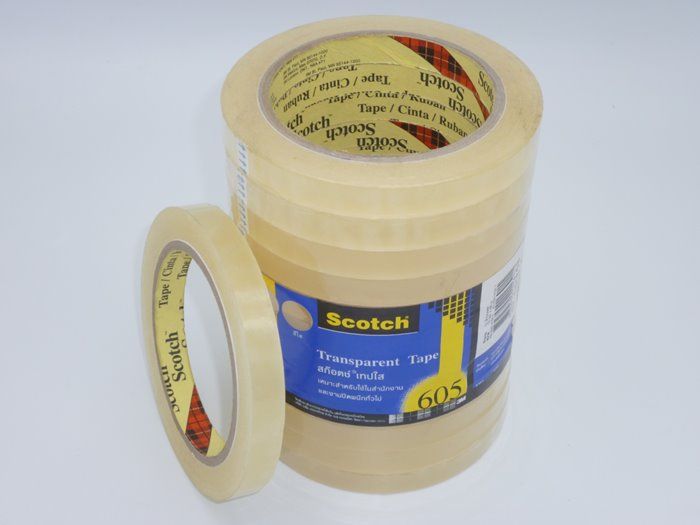 สกอตเทป เทปใส Scotch 3M 605 3 4 นว 18mm x 66m Lazada co th