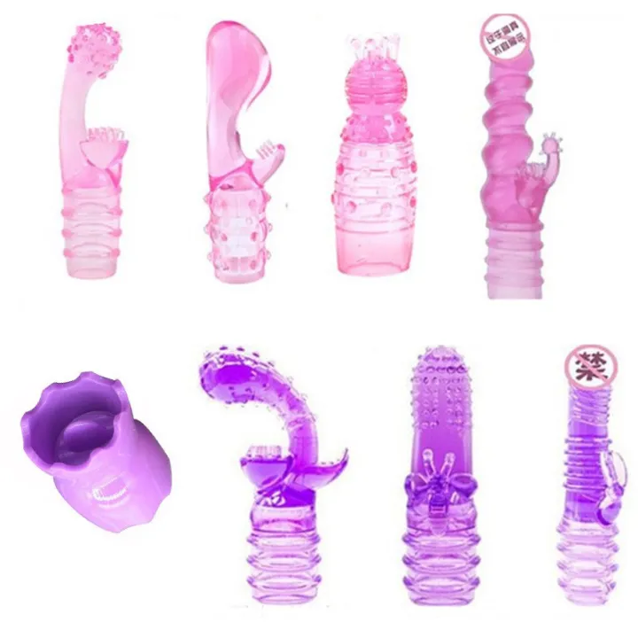 Vibration Sex Toys Spiky Finger Condom Masturbator For Women Adult Toys