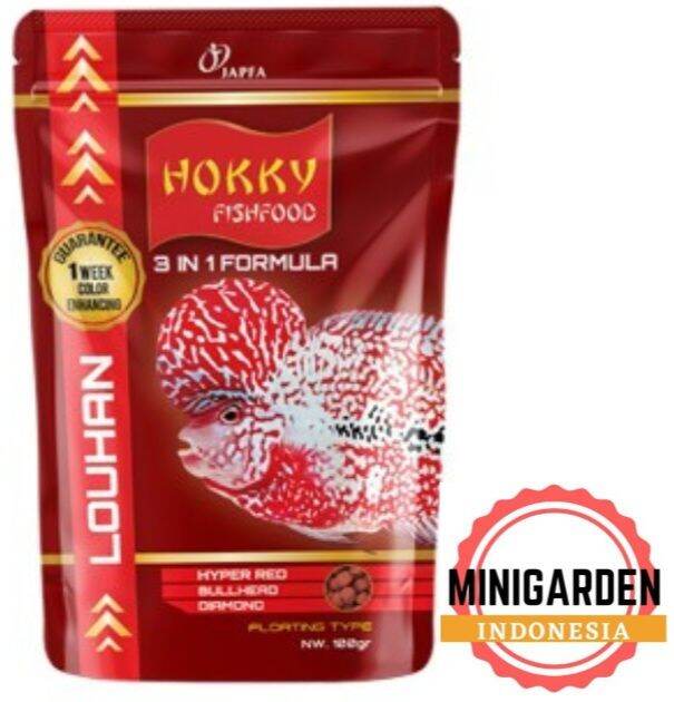 Pakan Ikan Louhan Hokky In Formula Flower Horn Pelet Ikan Gram