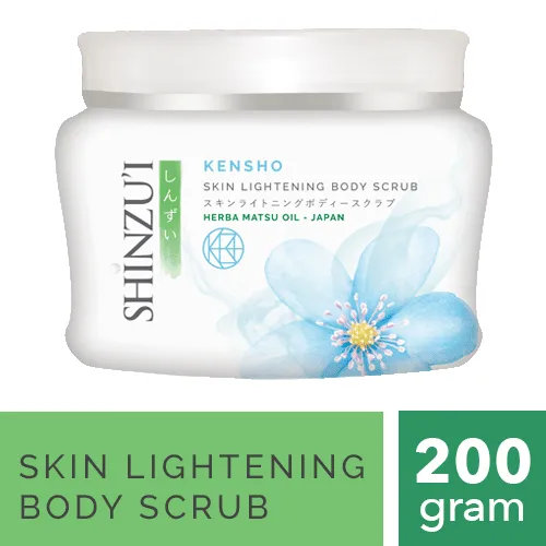 Shinzui Kensho Skin Lightening Body Scrub 200g Lazada Indonesia