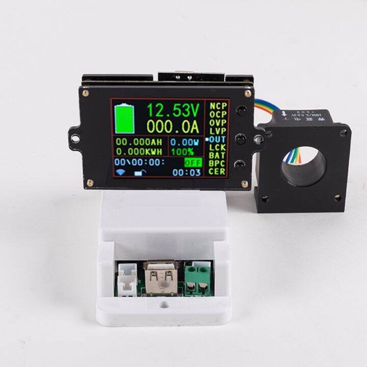 DC 500V 100A 200A 500A Wireless Voltage Meter Ammeter Solar Battery