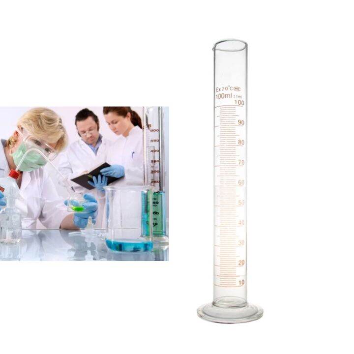 Ml Glass Graduated Cylinder Measuring Single Metric Scale