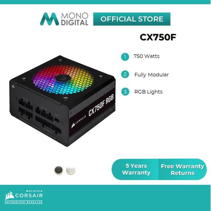 Corsair Cx Series Cx F Plus Bronze Certified Fully Modular Rgb