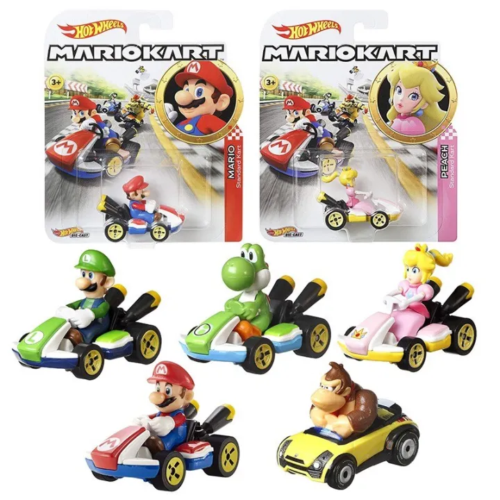 Gbg Mattel Hot Wheels Mario Kart Peach Koopa Troopa Donkey Kong Luigi