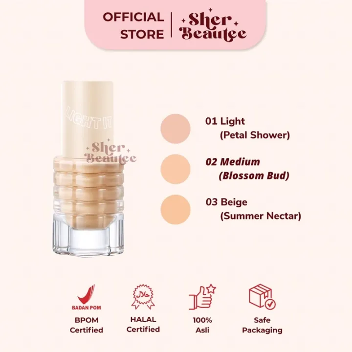 Bnb Barenbliss Korean Bloomatte Light It Up Skin Tint Foundation G