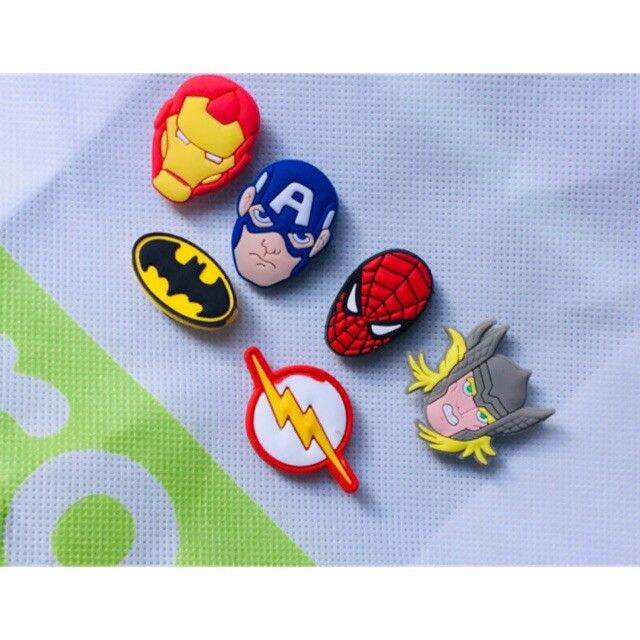 Superhero Characters Croc Shoe Charms Pins Jibbitz For Crocs Slippers