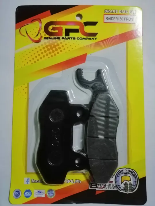 Raider Front Brake Disc Pad Gpc Lazada Ph