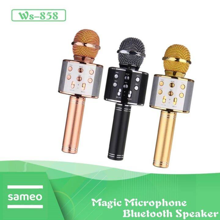 Ws Wireless Microphone Ktv Karaoke Bluetooth Handheld Hifi Wireless