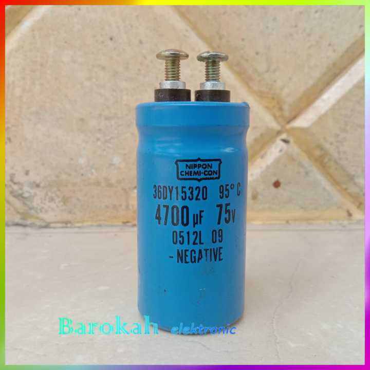 Elco 4700uf 75v Nippon Elko Capacitor 75 Volt Lazada Indonesia