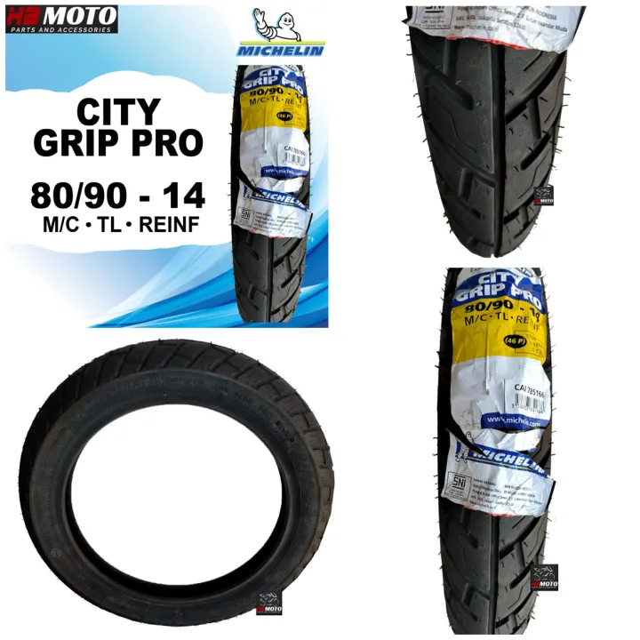 Ban Michelin 80 90 14 City Grip Pro Ban Motor Matic Tubeles Ring 14