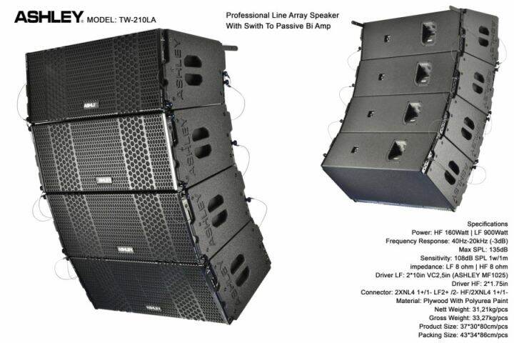 Speaker Line Array Ashley Tw La Harga Perunit Tw La Tw La