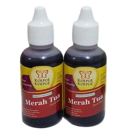 KOEPOE PEWARNA MAKANAN MERAH TUA 30ML Lazada Indonesia