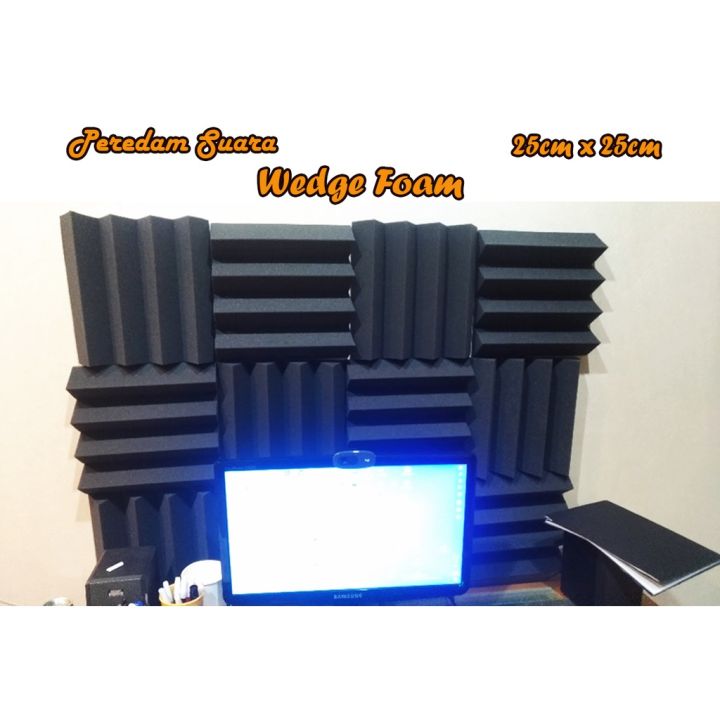 Busa Peredam Acoustic Foam Wedge Zigzag X X Cm Lazada Indonesia