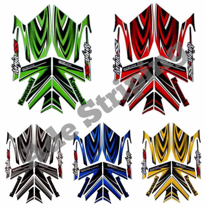 STIKER STRIPING LIS LES BODY MOTOR KAWASAKI NINJA SS 2011 STANDAR FULL