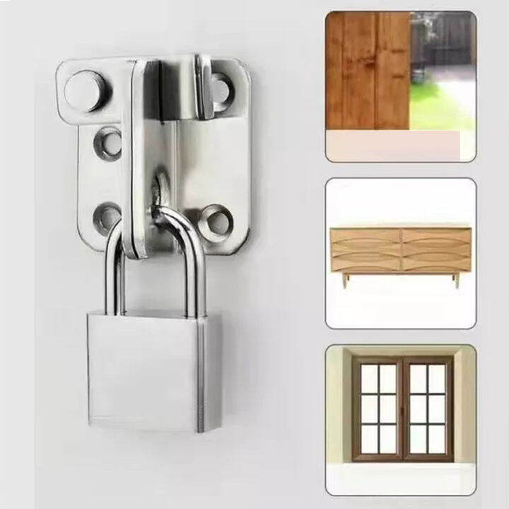 Pc Heavy Duty Stainless Steel Muti Purpose Door Lock Buckle Sliding