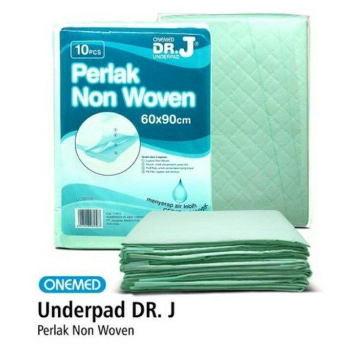 Underpad Dr J Perlak Alas Popok X Cm Onemed Isi Lembar