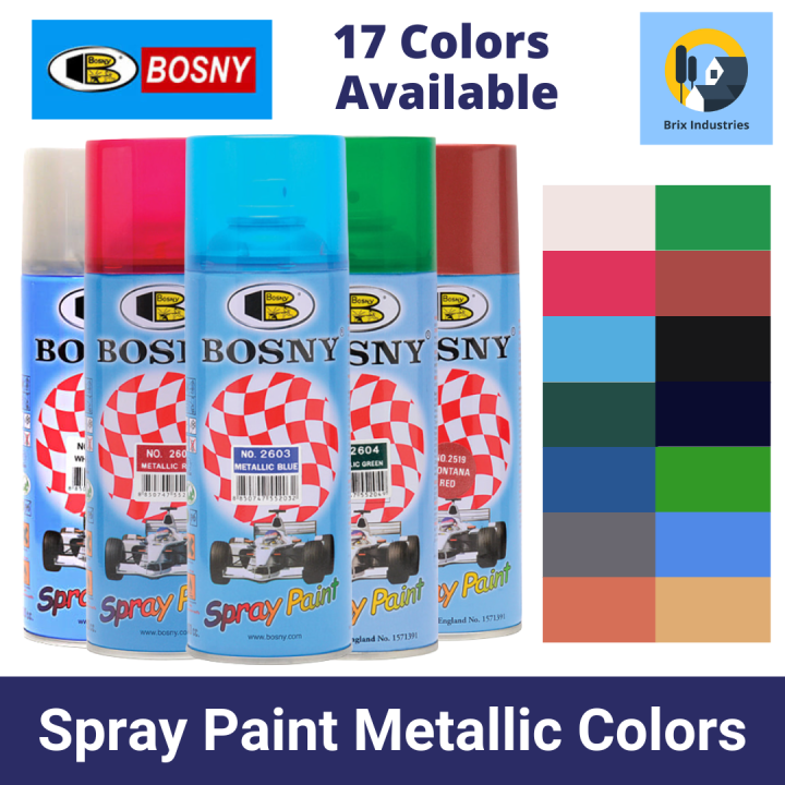 Bosny Metallic Spray Paint Acrylic Spray Paint White Pearl And Metallic