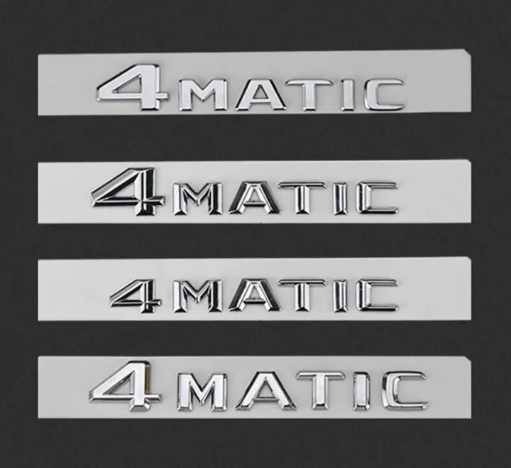 Letters Emblem For Mercedes Benz 4MATIC Badge Car Styling Refitting