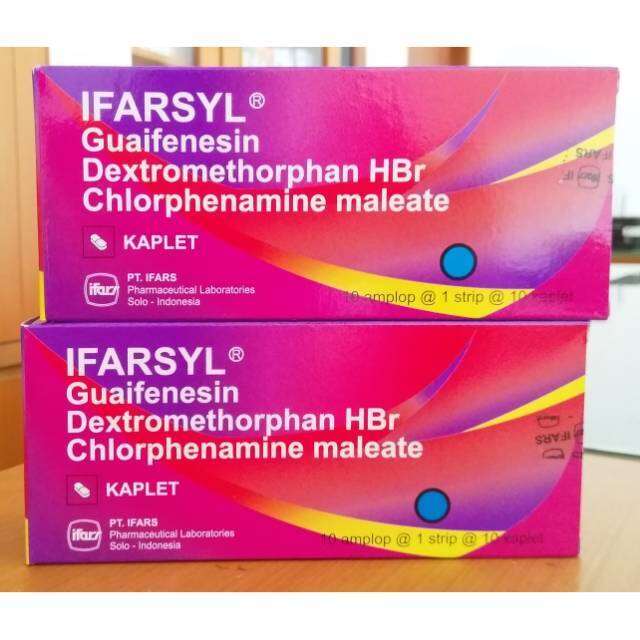 DEPO Ifarsyl Obat Batuk Tablet Per Box 1 Strip Isi 10 Tablet Lazada