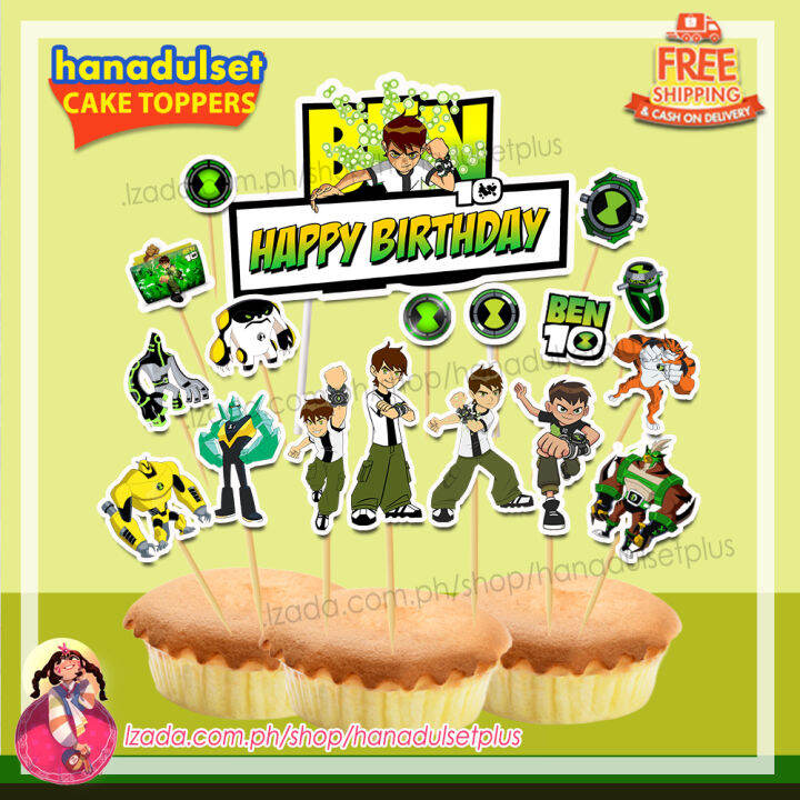 Ben Hdsph Happy Birthday Cup Cake Topper Set Lazada Ph