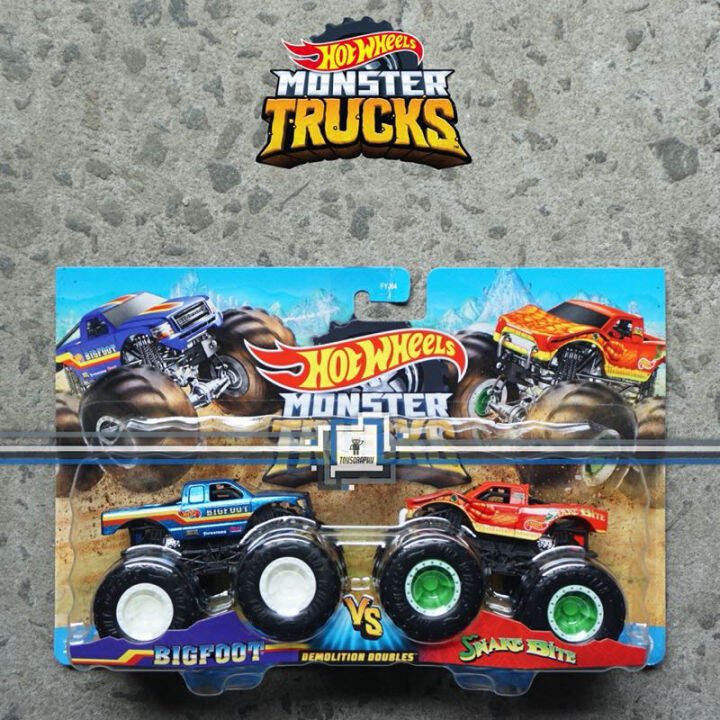 Hot Wheels Monster Trucks Isi 2 BIGFOOT SNAKE BITE Truck Jam Hotwheels Lazada Indonesia