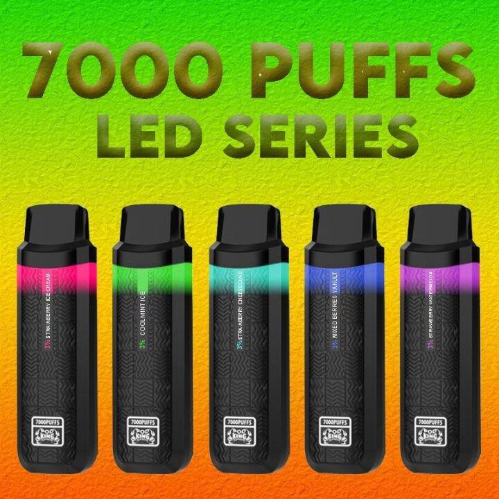 PUFF BAR POD KING SUPREME 7000 PUFFS DISPOSABLE PODS RECHARGEABLE MODS