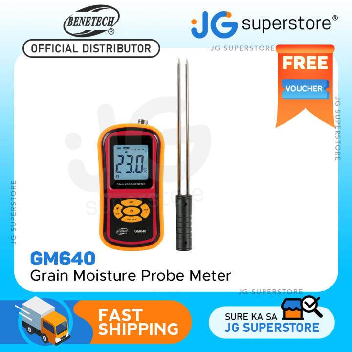 Benetech Gm Digital Grain Moisture Meter With Measuring Probe For