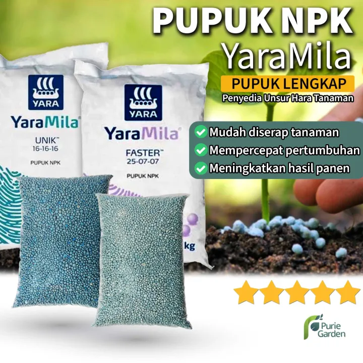 Pupuk NPK Yara Mila Unik Faster 1kg PG KDR Lazada Indonesia