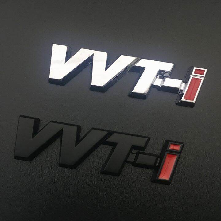 Metal Chrome Dual Vvti Vvt I Logo Car Auto Rear Side Emblem Badge