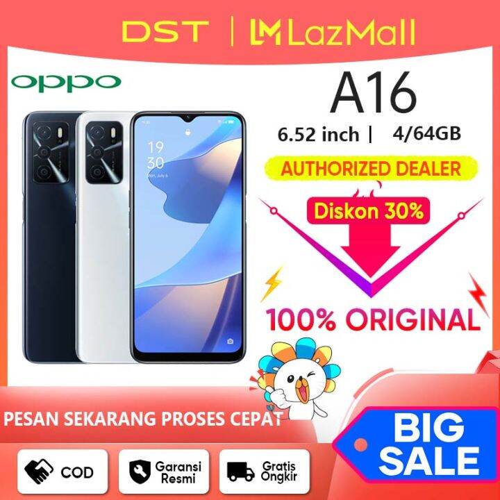 OPPO A16 Ram 4 64 Garansi Resmi Oppo 1 Tahun IPS LCD 6 51 Inches