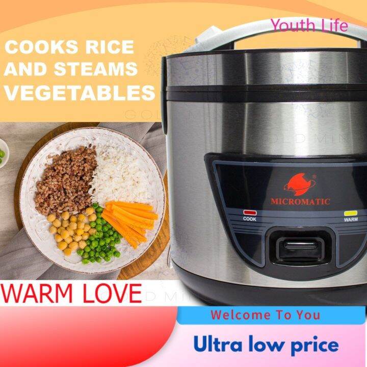 Micromatic MJRC 5028 1 5L Good For 6 8 Persons Rice Cooker With Steame