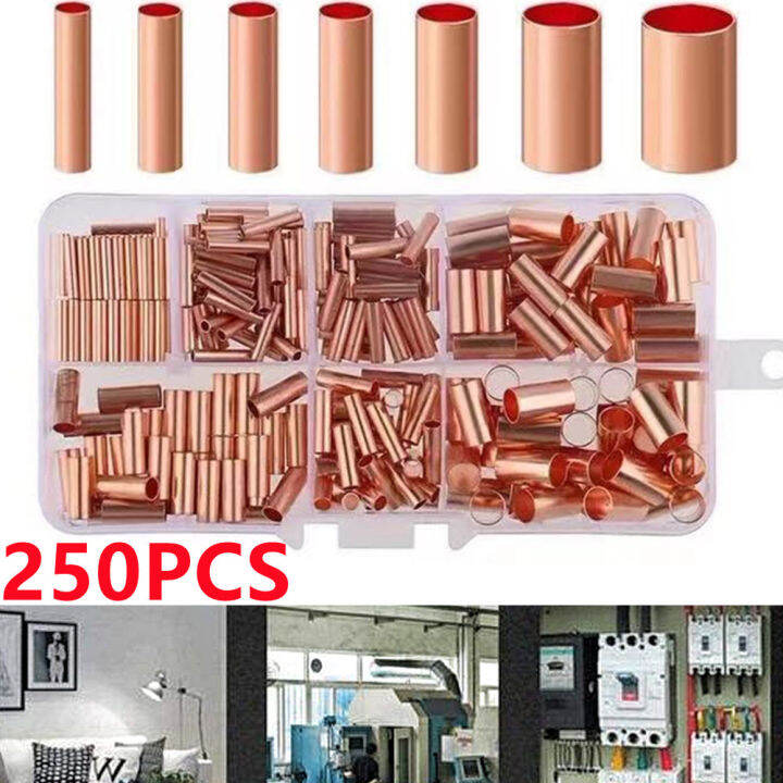 Complete Pcs Copper Tube Terminal Kit For Battery Welding Cable Lug